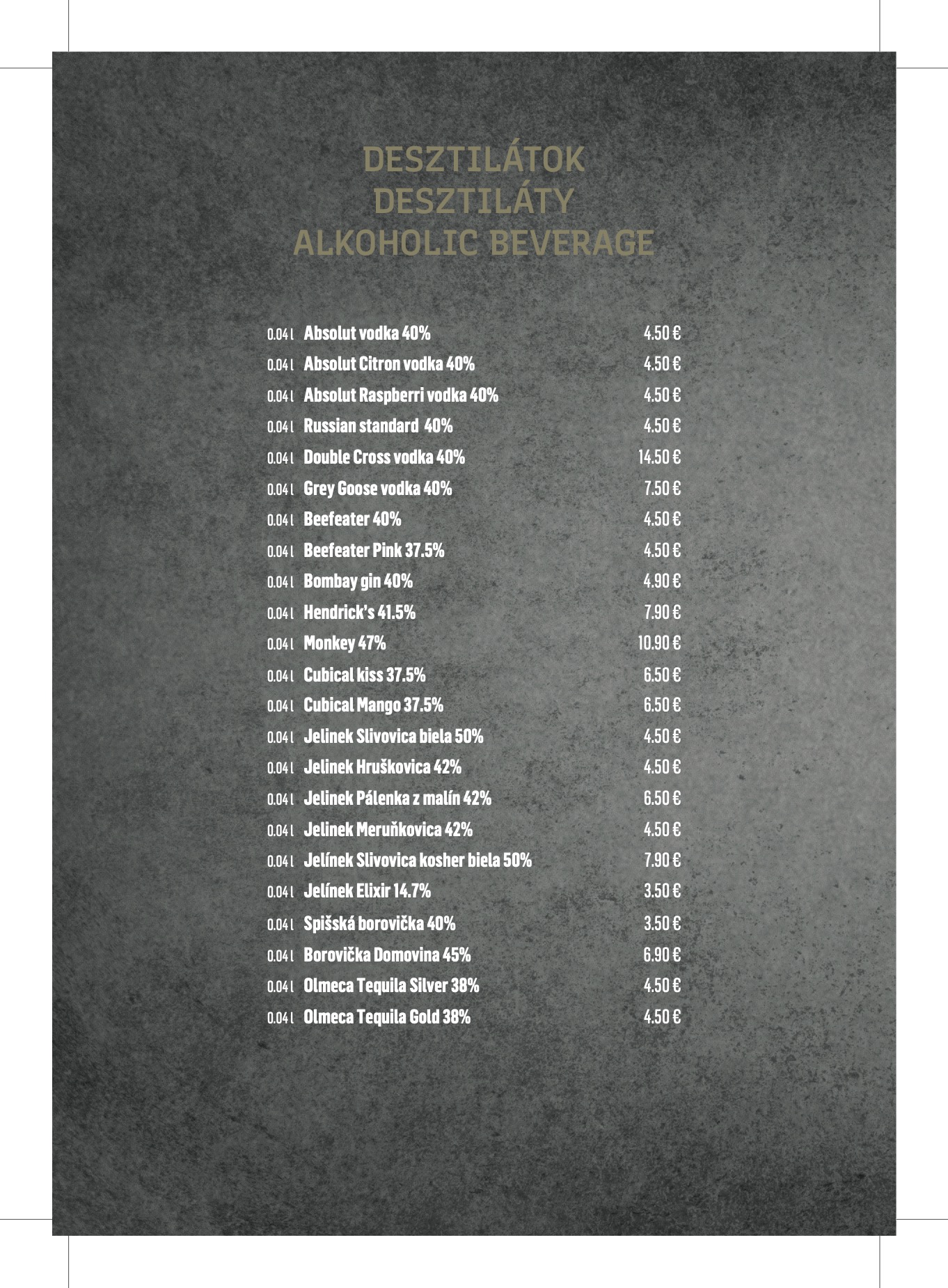 Menu 1